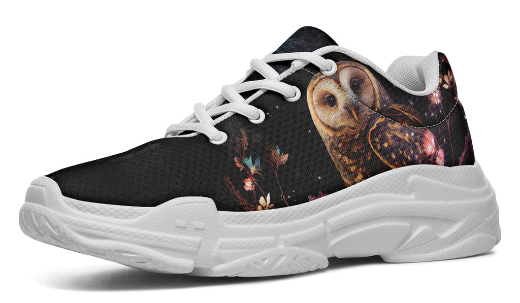 Owls Chunky Sneakers - Offbeat Sweetie