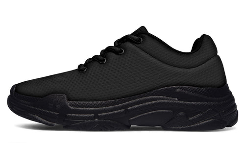 Paint It Black Chunky Sneakers - Offbeat Sweetie