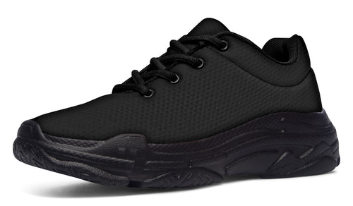 Paint It Black Chunky Sneakers - Offbeat Sweetie
