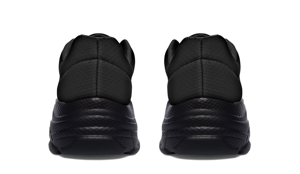 Paint It Black Chunky Sneakers - Offbeat Sweetie