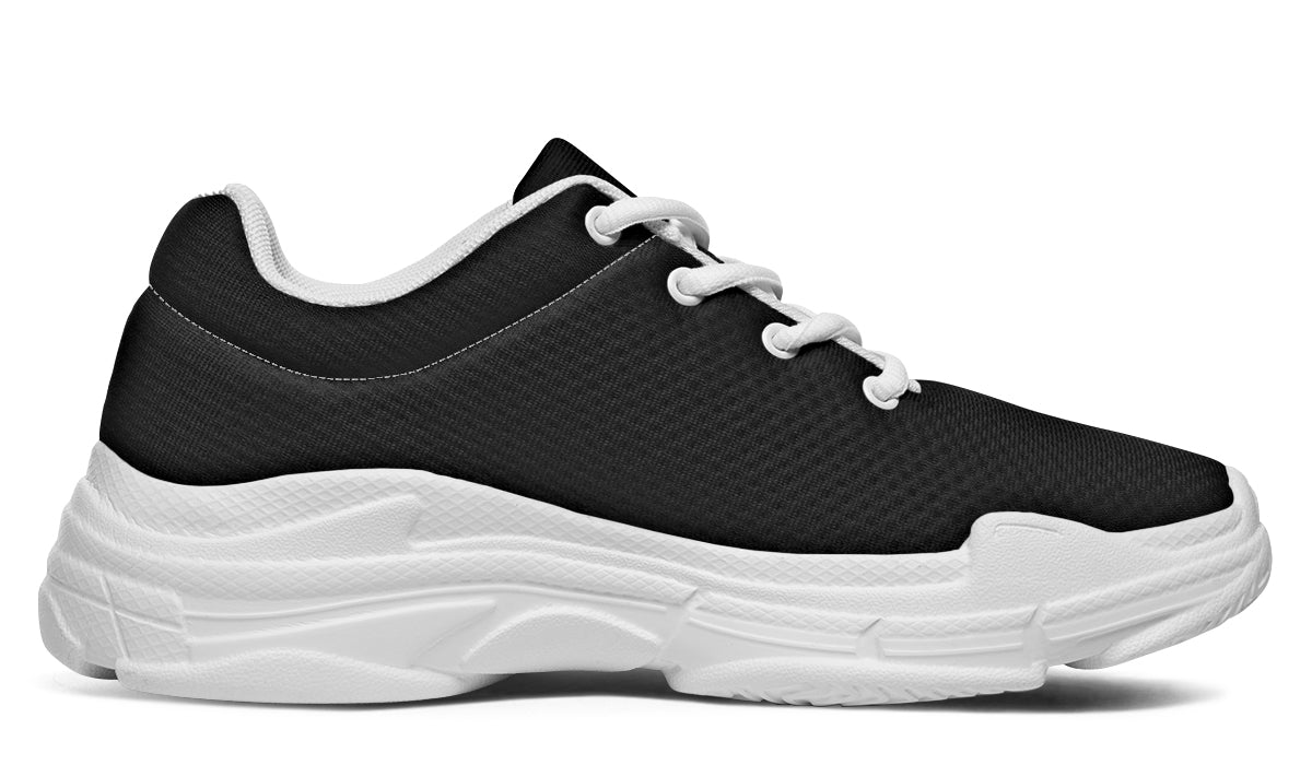 Paint It Black Chunky Sneakers - Offbeat Sweetie