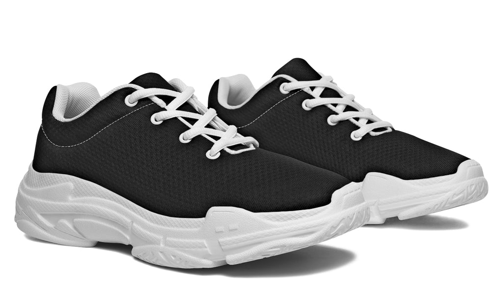 Paint It Black Chunky Sneakers - Offbeat Sweetie