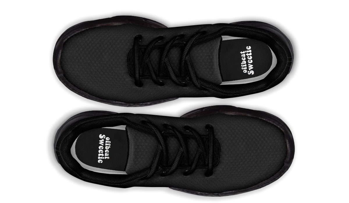 Paint It Black Chunky Sneakers - Offbeat Sweetie