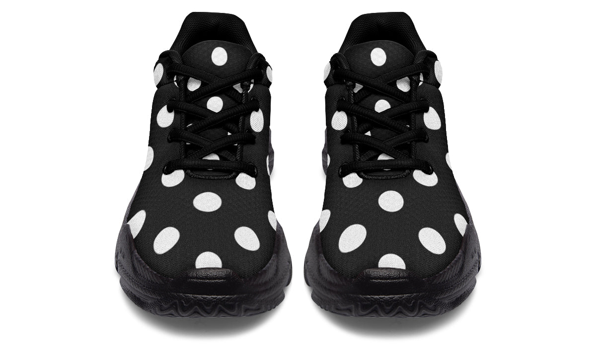 Paint It Black Polka Dot Chunky Sneakers