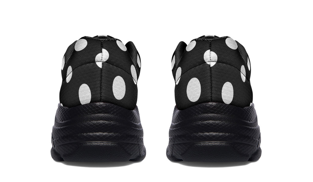 Paint It Black Polka Dot Chunky Sneakers