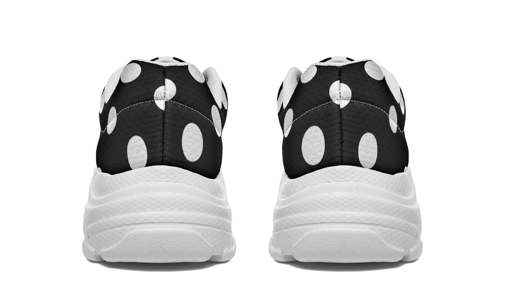Paint It Black Polka Dot Chunky Sneakers