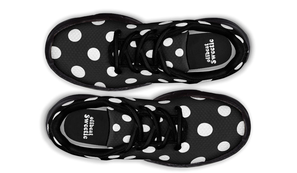 Paint It Black Polka Dot Chunky Sneakers