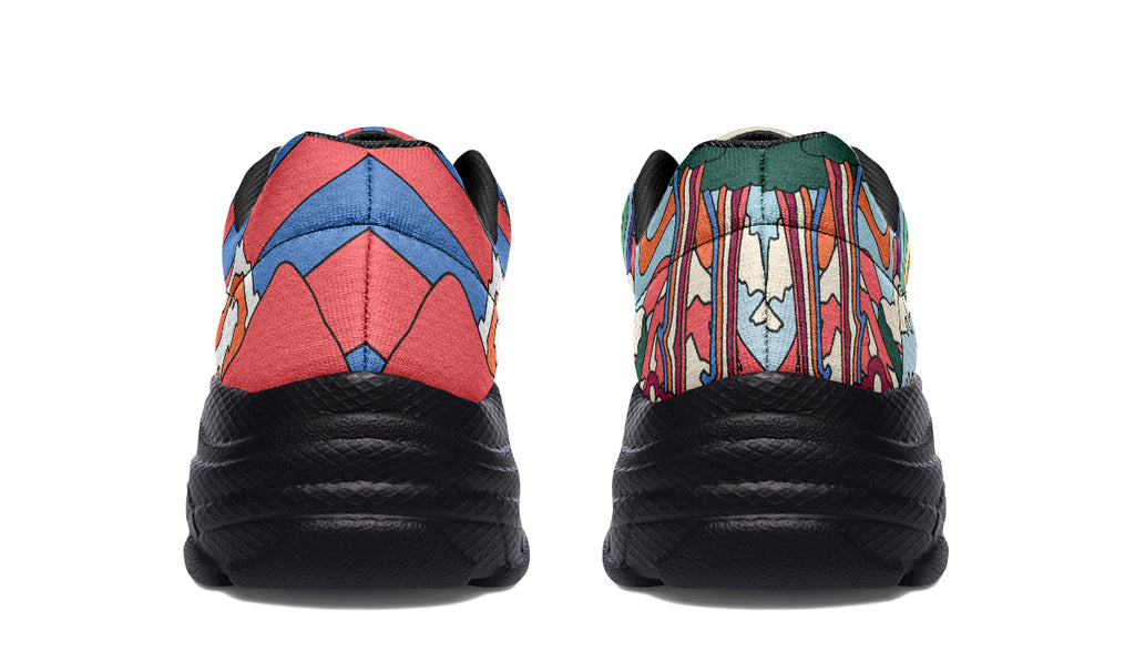 Peace And Love Chunky Sneakers - Offbeat Sweetie