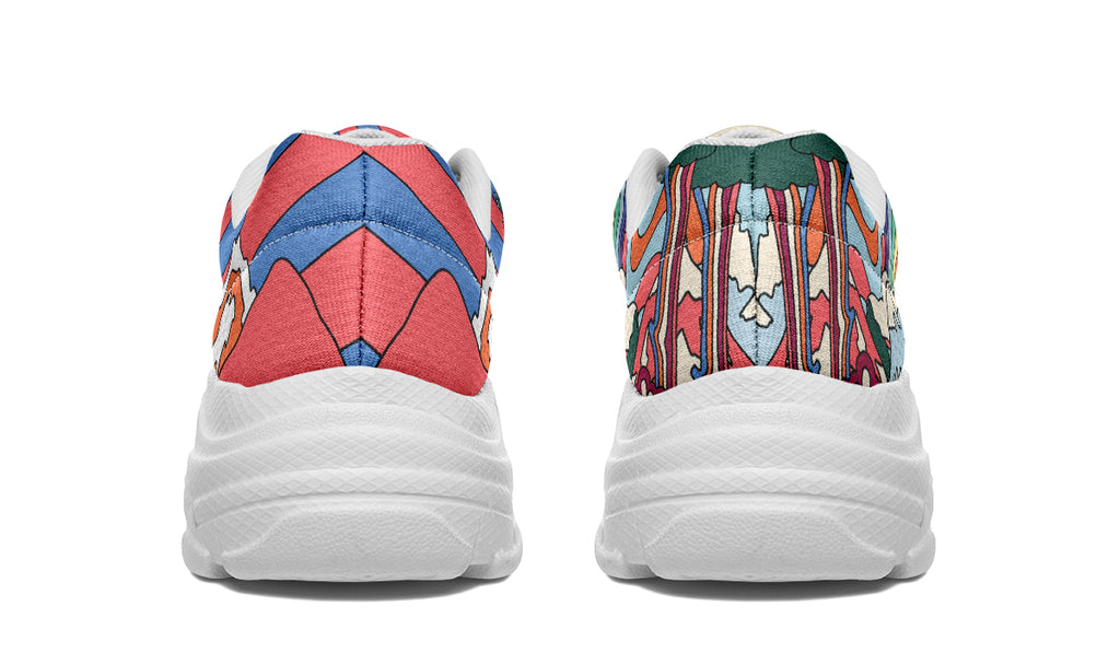 Peace And Love Chunky Sneakers - Offbeat Sweetie