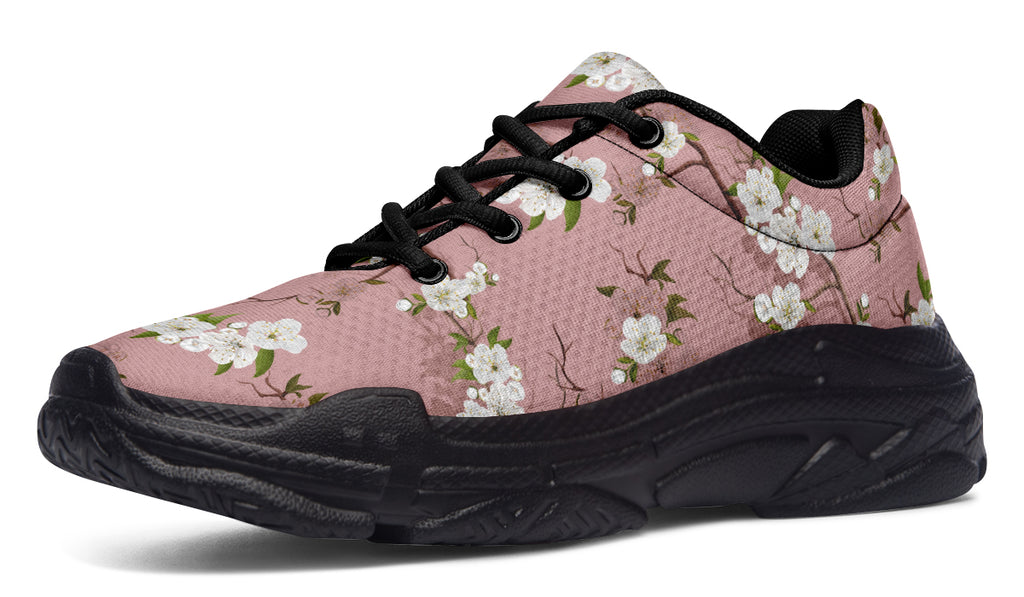 Peach Blossoms Chunky Sneakers - Offbeat Sweetie