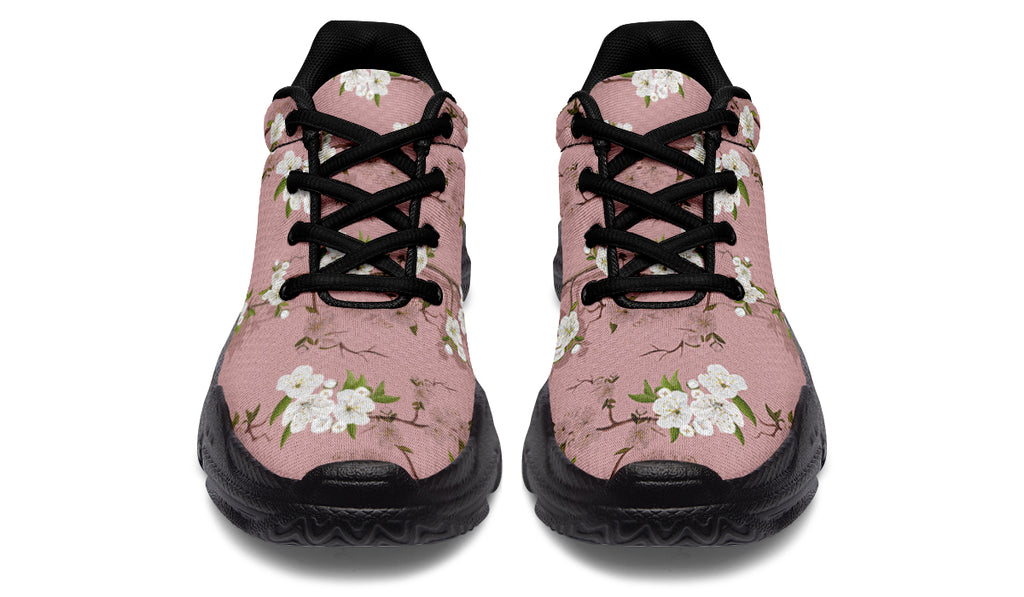 Peach Blossoms Chunky Sneakers - Offbeat Sweetie