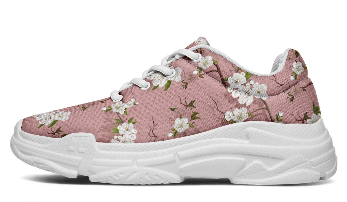 Peach Blossoms Chunky Sneakers - Offbeat Sweetie