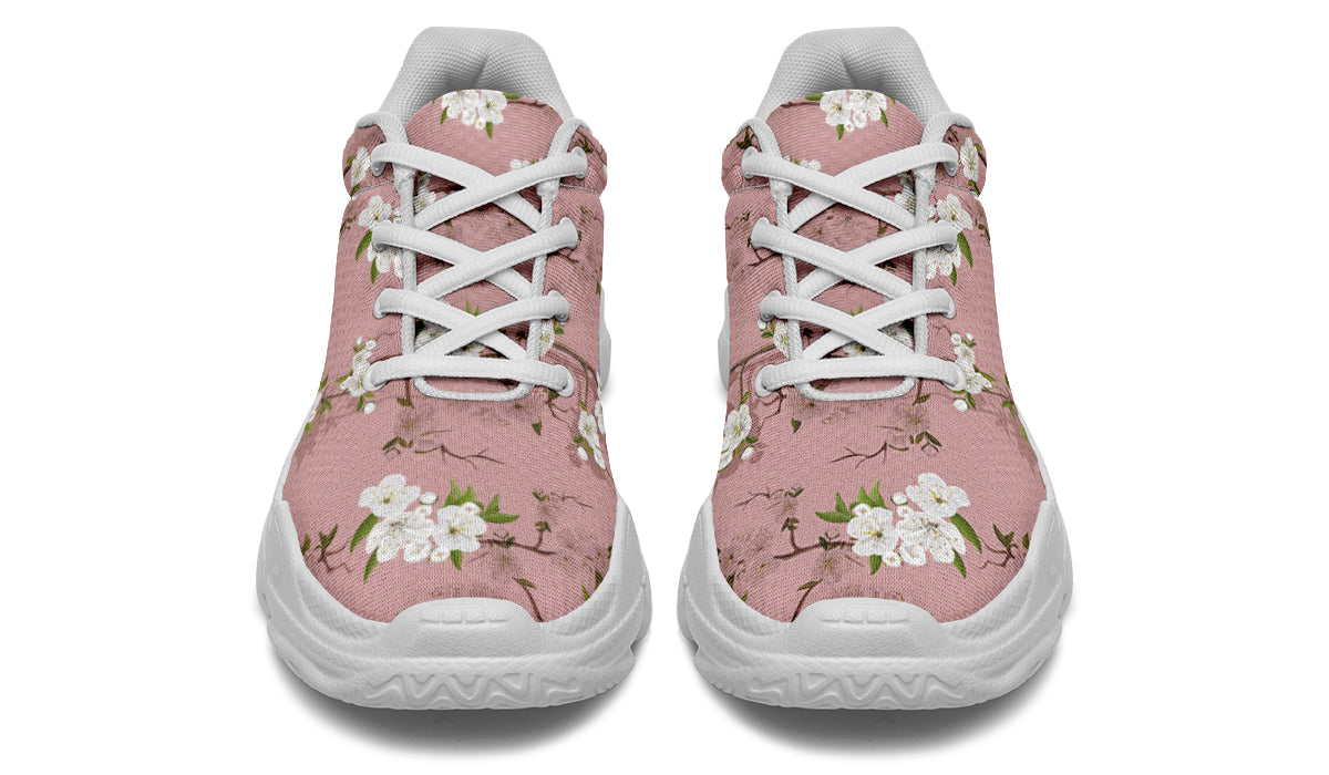 Peach Blossoms Chunky Sneakers - Offbeat Sweetie