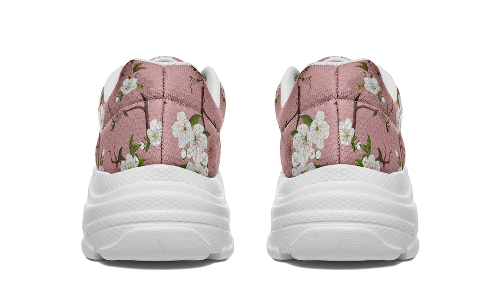 Peach Blossoms Chunky Sneakers - Offbeat Sweetie