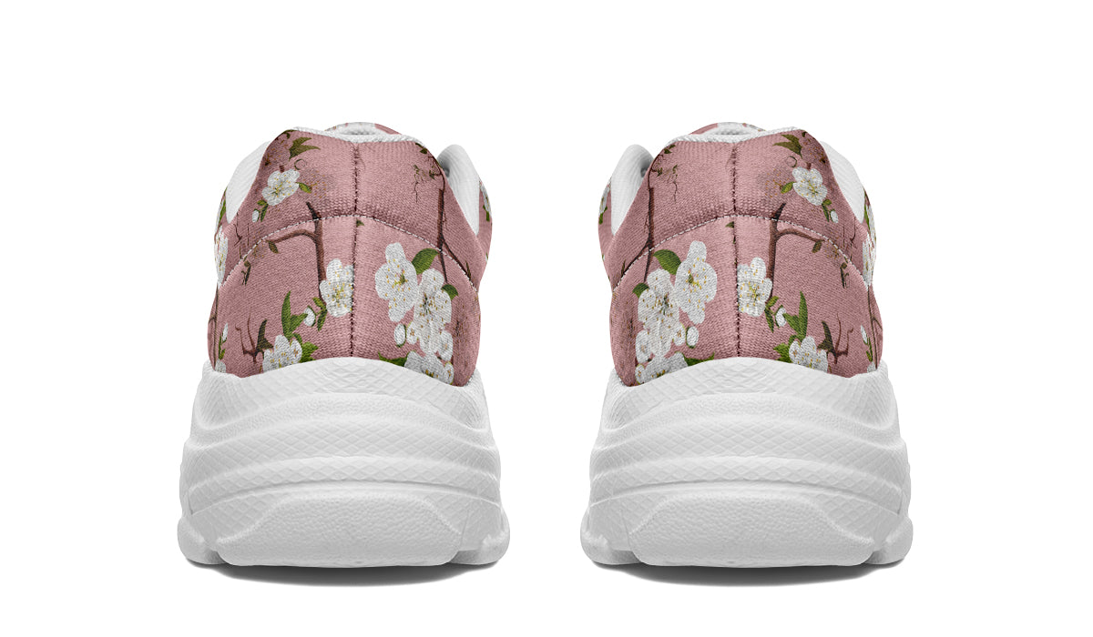 Peach Blossoms Chunky Sneakers - Offbeat Sweetie