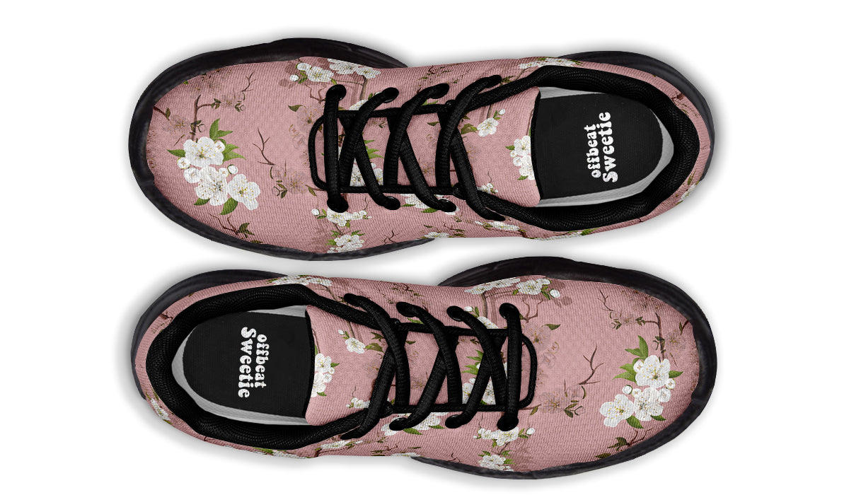 Peach Blossoms Chunky Sneakers - Offbeat Sweetie
