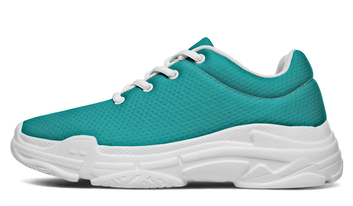 Pennyroyal Teal Chunky Sneakers - Offbeat Sweetie