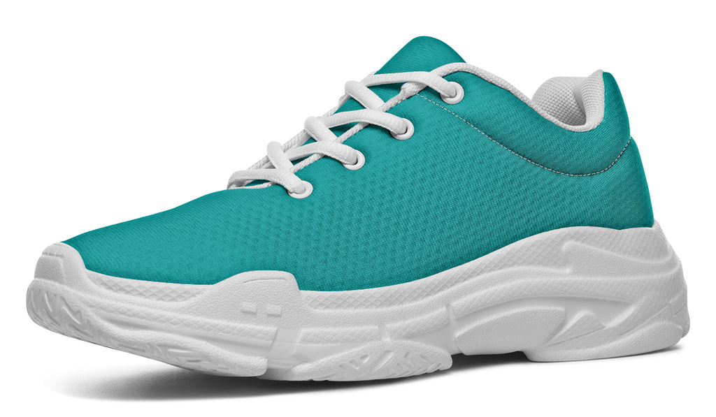 Pennyroyal Teal Chunky Sneakers - Offbeat Sweetie