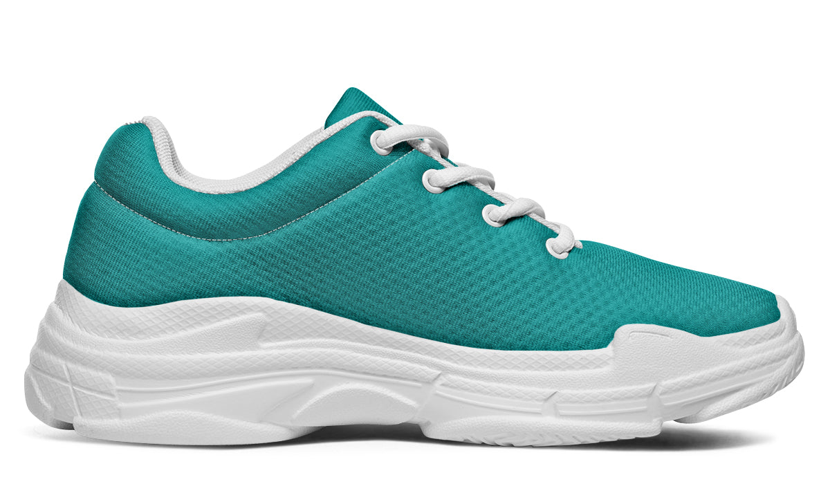 Pennyroyal Teal Chunky Sneakers - Offbeat Sweetie