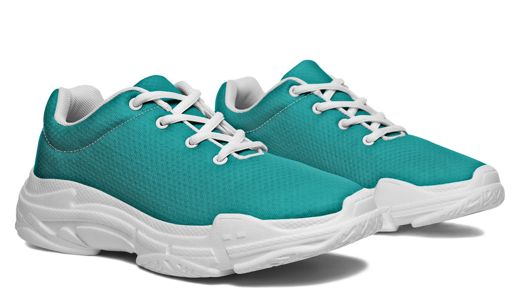 Pennyroyal Teal Chunky Sneakers - Offbeat Sweetie
