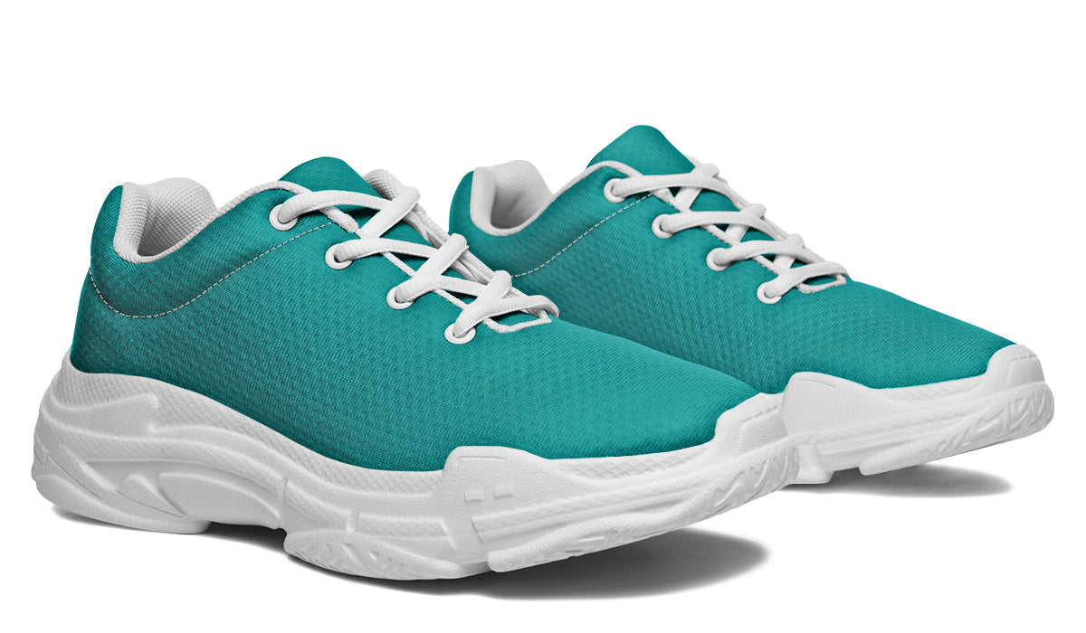 Pennyroyal Teal Chunky Sneakers - Offbeat Sweetie