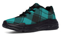 Pennyroyal Teal Plaid Chunky Sneakers