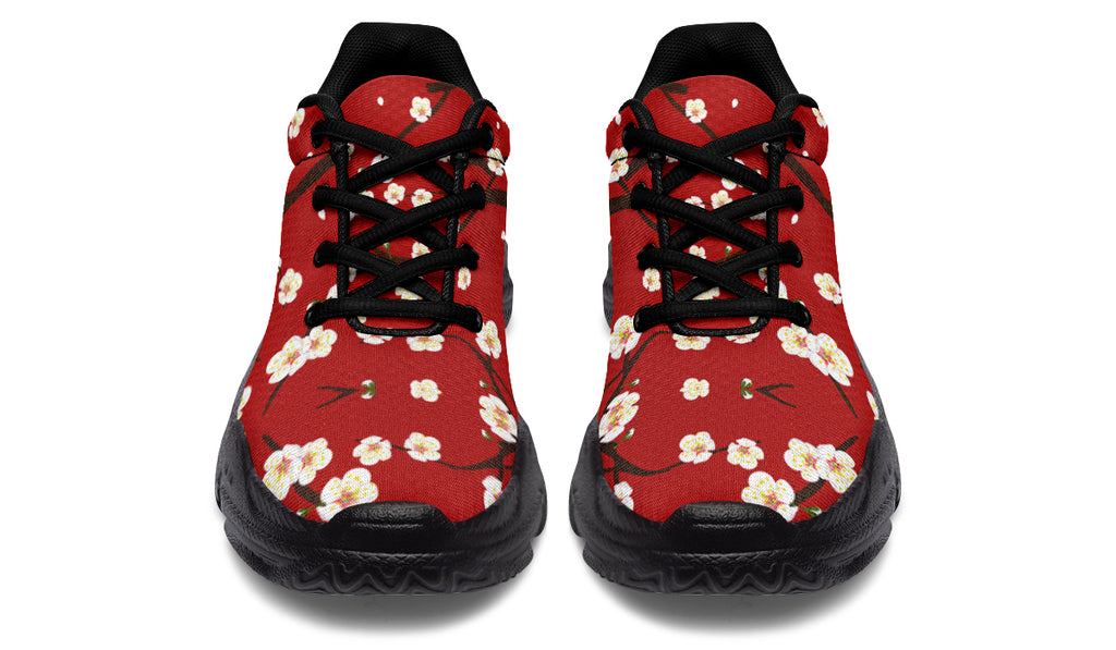 Plum Blossoms Chunky Sneakers - Offbeat Sweetie