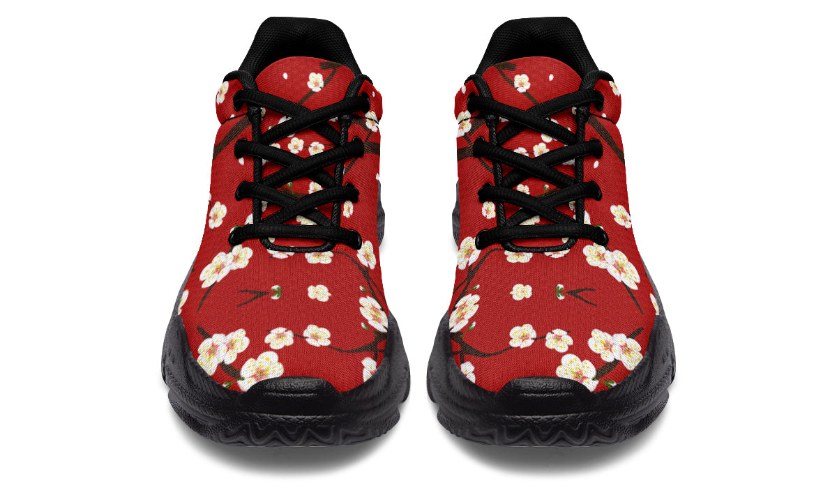 Plum Blossoms Chunky Sneakers - Offbeat Sweetie