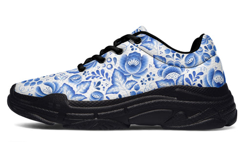 Porcelain Chunky Sneakers - Offbeat Sweetie