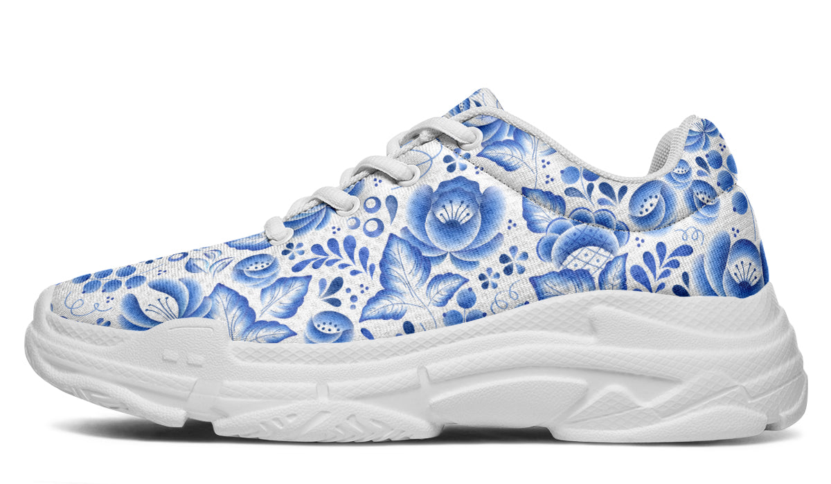 Porcelain Chunky Sneakers - Offbeat Sweetie