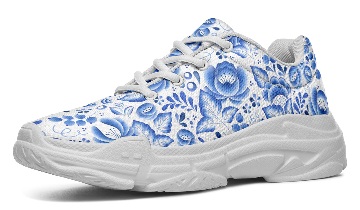 Porcelain Chunky Sneakers - Offbeat Sweetie