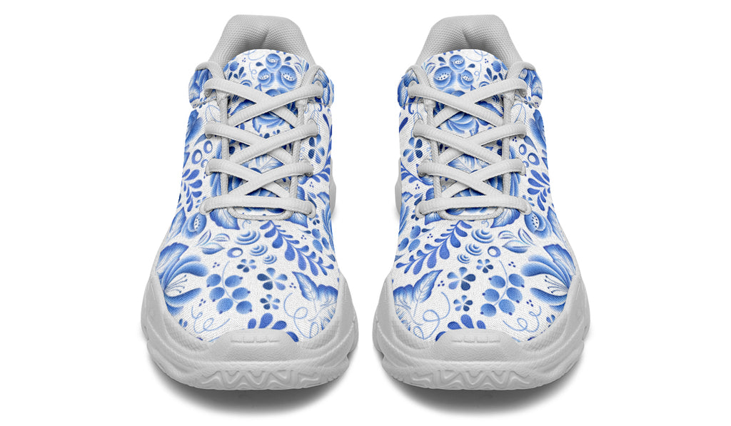 Porcelain Chunky Sneakers - Offbeat Sweetie