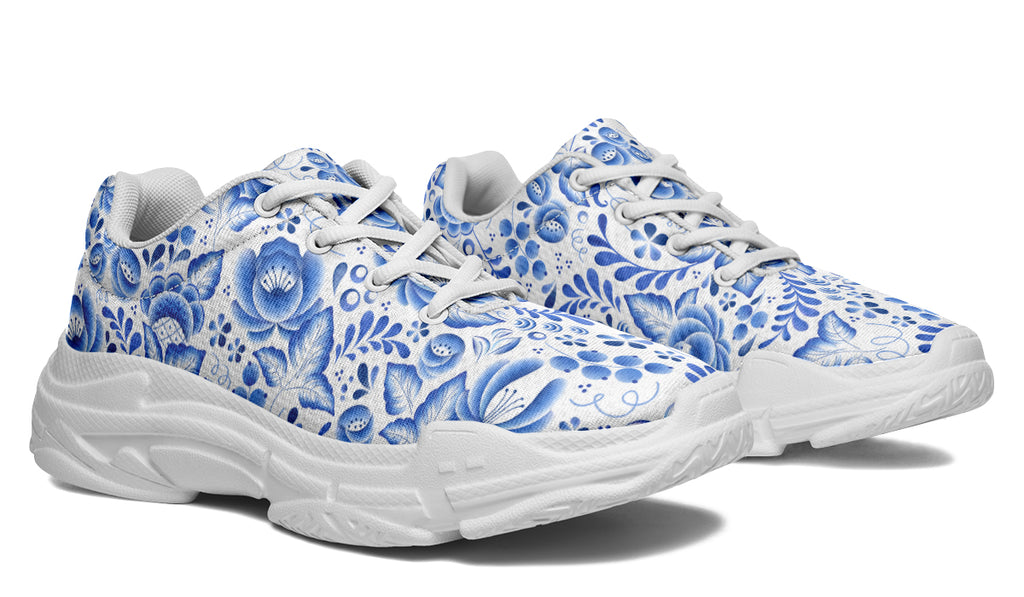Porcelain Chunky Sneakers - Offbeat Sweetie