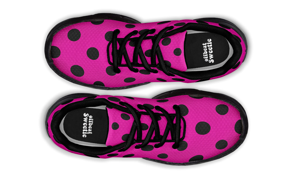 Pretty In Pink Polka Dot Chunky Sneakers