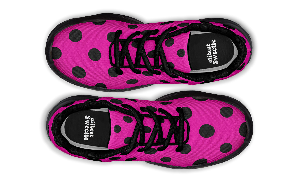 Pretty In Pink Polka Dot Chunky Sneakers