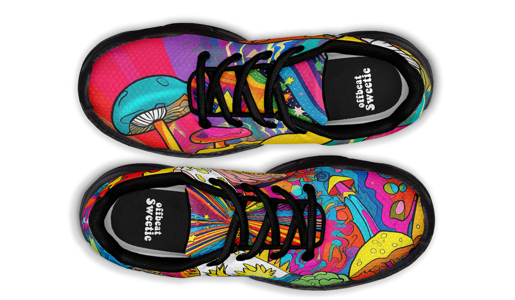 Psychedelic Mushies Chunky Sneakers - Offbeat Sweetie