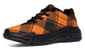 Pumpkin Pop Plaid Chunky Sneakers
