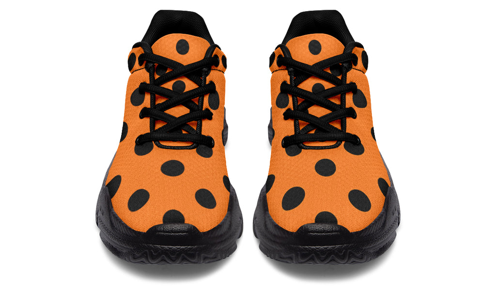 Pumpkin Pop Polka Dot Chunky Sneakers