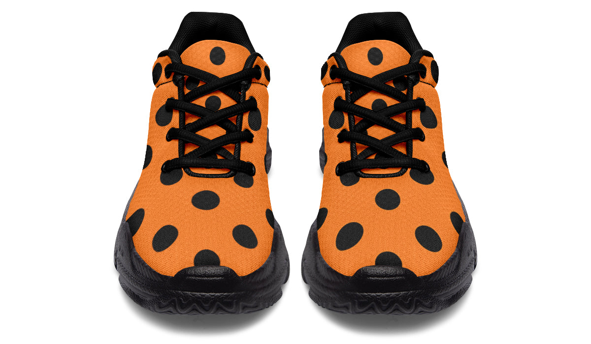Pumpkin Pop Polka Dot Chunky Sneakers