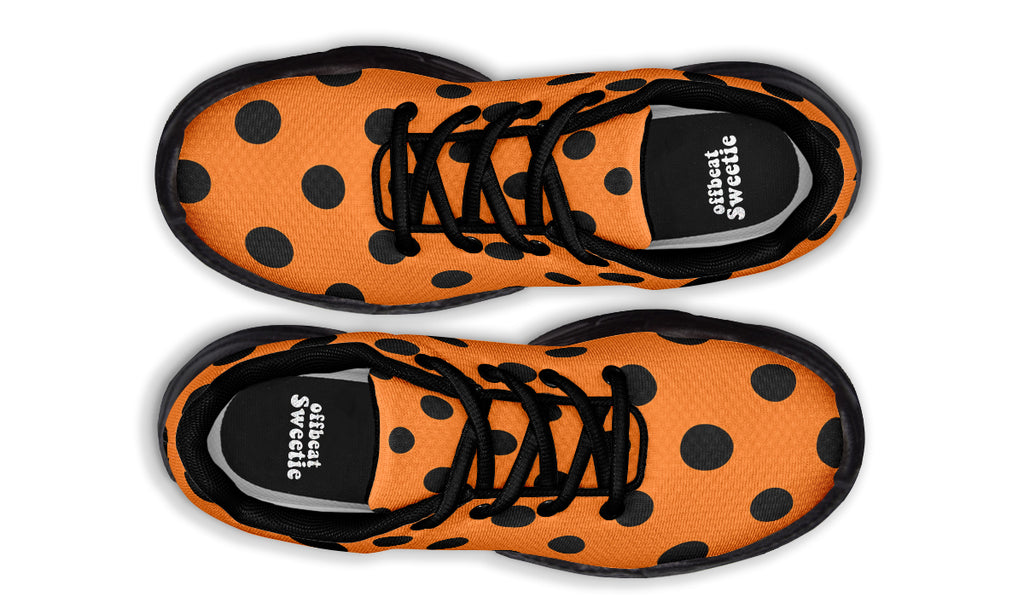 Pumpkin Pop Polka Dot Chunky Sneakers