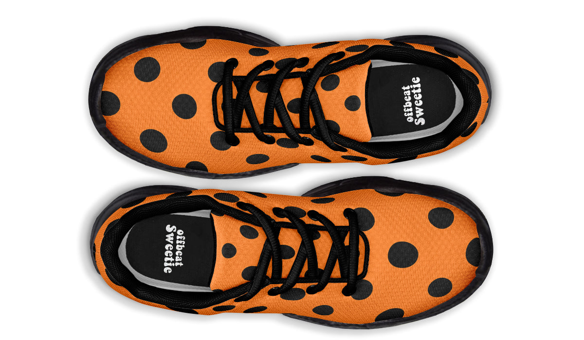 Pumpkin Pop Polka Dot Chunky Sneakers