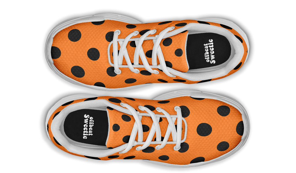 Pumpkin Pop Polka Dot Chunky Sneakers