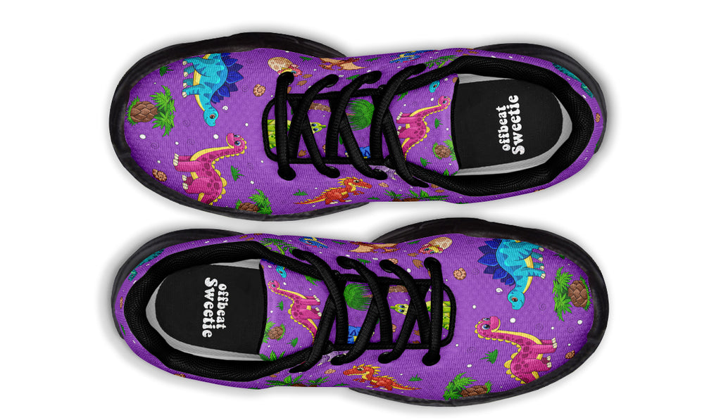 Purple Baby Dinos Chunky Sneakers - Offbeat Sweetie