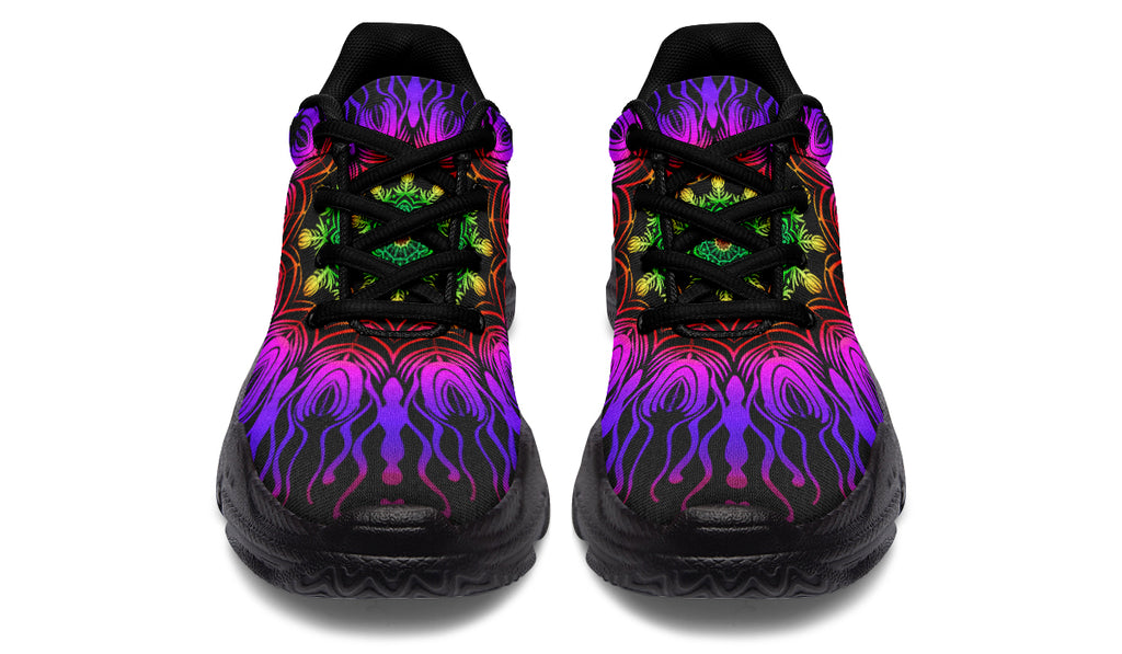 Purple Haze Mandala Chunky Sneakers - Offbeat Sweetie