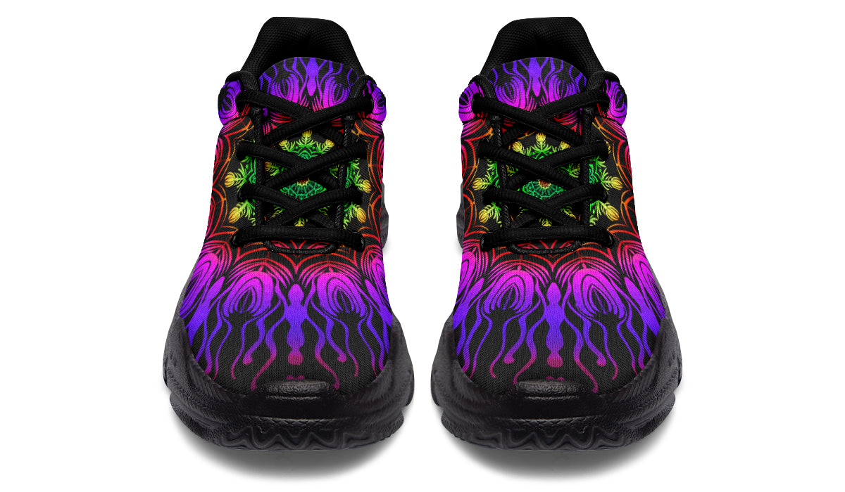 Purple Haze Mandala Chunky Sneakers - Offbeat Sweetie