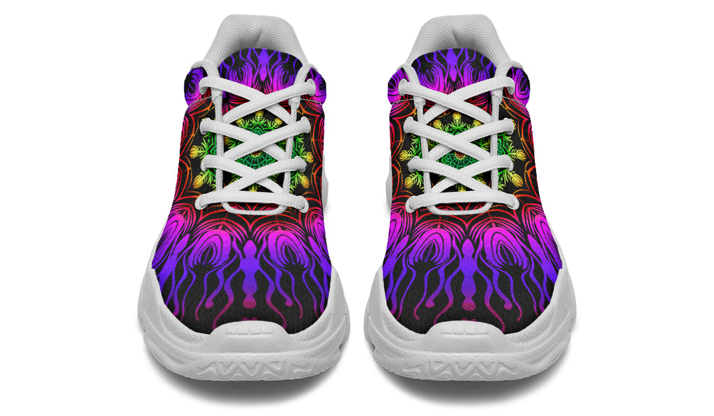 Purple Haze Mandala Chunky Sneakers - Offbeat Sweetie