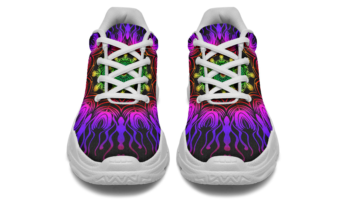 Purple Haze Mandala Chunky Sneakers - Offbeat Sweetie