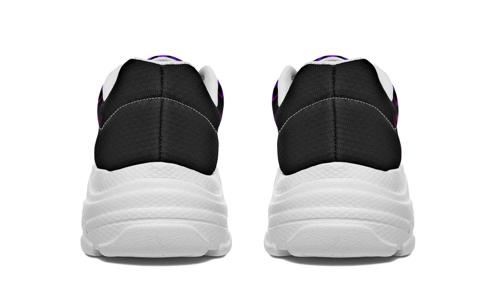 Purple Haze Mandala Chunky Sneakers - Offbeat Sweetie