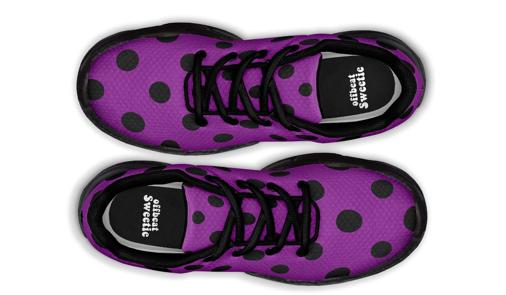 Purple Reign Polka Dot Chunky Sneakers