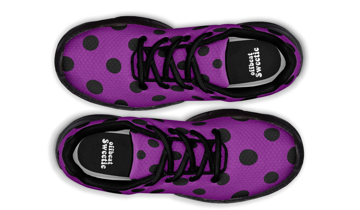 Purple Reign Polka Dot Chunky Sneakers